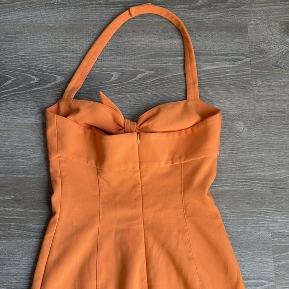 LIKELY Reyn Halter-neck Mini Flounce Dress 4 - Picture 11 of 13